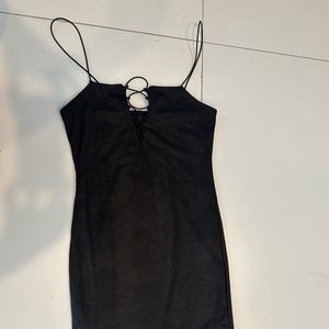 Black forever 21 dress snakeskin texture